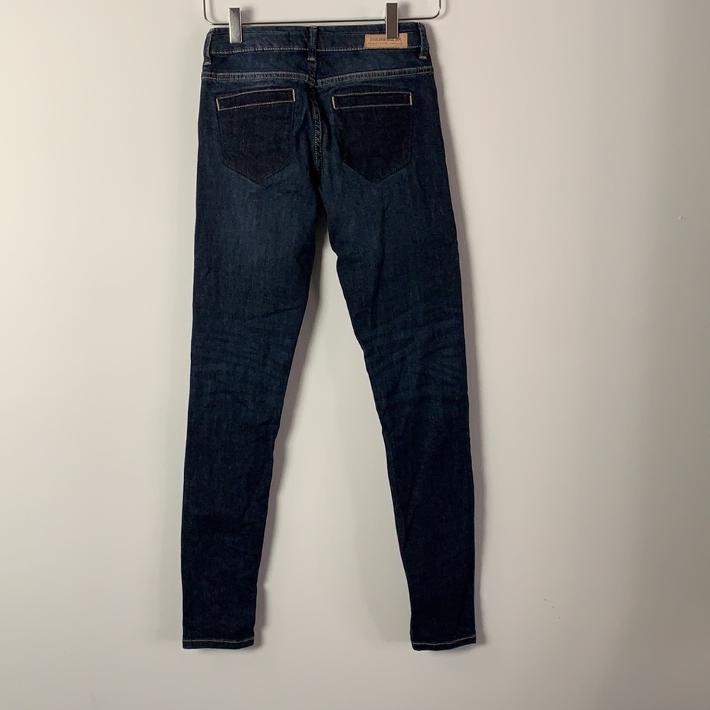 Z1975 Zara Basic Denim Skinny Jeans 2 Distressed - Picture 5 of 7